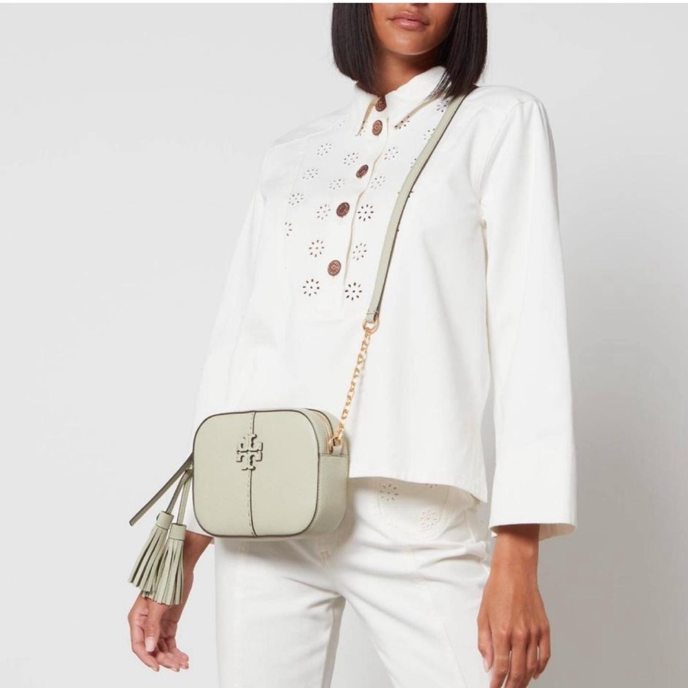 Tory Burch McGraw Camera Bag - Pine Frost - NWT - Picture 3 of 7